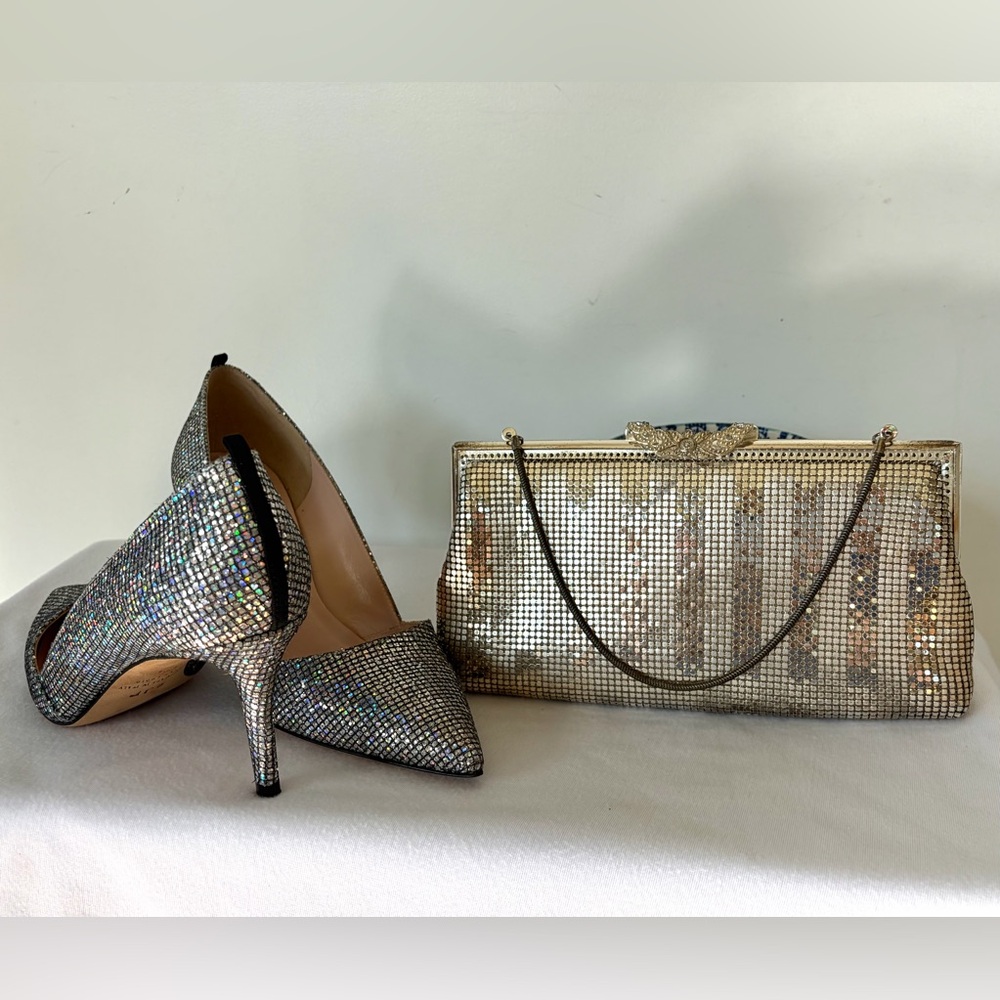 🚫sold🚫SJP Sarah Jessica Parker NWOB Nirvana Scintillate Pumps,silver, 37.5 - Picture 12 of 12